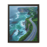 Coastal Serenity: Bird's-Eye View of BC Highway - Fine Art Print