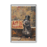 Rebel Rat Top Hat - Banksy-Style Urban Art Print