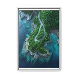 Coastal Serenity: Aerial BC Highway Art Print - Museum Quality