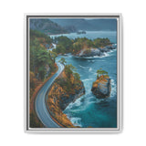 Coastal Elegance: Aerial BC Highway - Museum Grade Print