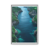 Coastal Serenity: Aerial BC Highway - Premium Museum Art Print