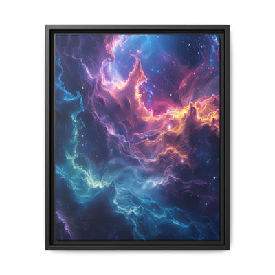 Vibrant Nebula Odyssey - Neon Cosmic Art Print, 4K Detail