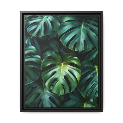 Floating Monstera Dreams - Serene Aerial Leaf Art Print