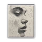 Modern Japandi-Inspired Minimalist Line Art Portrait Print