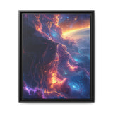 Galactic Flora Dreamscape - Vivid Neon Space Art Print