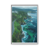 Coastal Serenity: Aerial BC Highway Art Print