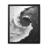 Yin-Yang Abstract Impasto Swirl - High-Contrast Fine Art Print