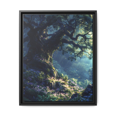 Enchanted Forest Bioluminescence - Premium Illustrated Art Print