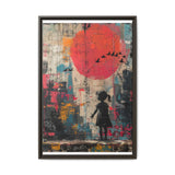 Child of Hope Street Art - Urban Birds Graffiti Canvas Print