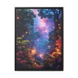 Galactic Neon Forest: Ultra-Detailed 4K Space Anime Print