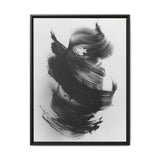 Abstract Essence: Bold Black Brush Strokes on Museum Grade Paper
