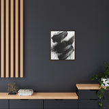 Abstract Monochrome Brush Strokes Art Print - Museum Quality