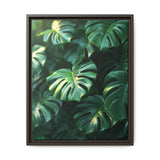 Serene Monstera Elegance - Minimalist Aerial Leaf Art Print