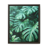 Floating Monstera Leaves - Ethereal Art Print on Museum-Grade Paper