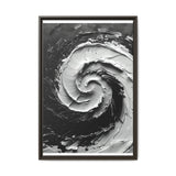 Monochromatic Elegance: Abstract Brushwork Art Print