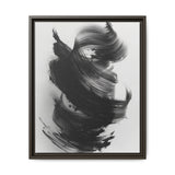 Abstract Essence: Bold Black Brush Strokes on Museum Grade Paper
