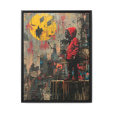 Banksy-Inspired Urban Rebellion Art Print - Museum Grade Paper
