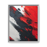 Abstract Red and Black Chaos - Museum-Quality Art Print, 8K