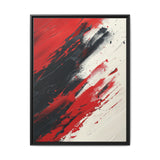 Abstract Red and Black Chaos - High-Detail Modern Art Print