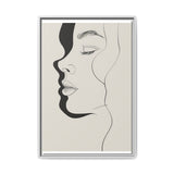 Monochrome Japandi-Inspired One-Line Art Print - Museum Grade