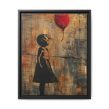 Urban Dreams: Banksy-Inspired Child with Balloon Art Print