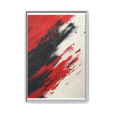 Abstract Red and Black Chaos - High-Detail Modern Art Print
