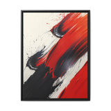 Abstract Red and Black Chaos - Vivid Modern Art Print 8K