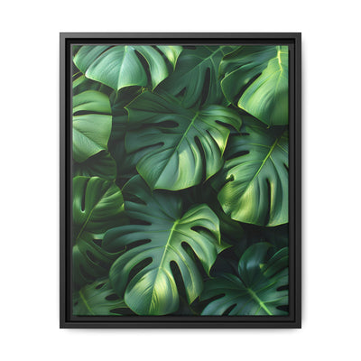 Ethereal Monstera Leaves Art Print - Minimalist Nature Elegance