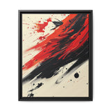 Vivid Red and Black Abstract Acrylic Chaos - Fine Art Print