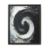 Yin-Yang Harmony: Abstract Impasto Brush Stroke Art Print