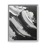 Monochrome Elegance: Abstract Swirls High-Def Art Print