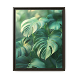 Serene Monstera Delicacy - Aerial Art Print on Museum Grade Paper