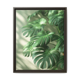 Floating Monstera Delight - Minimalist Botanical Art Print