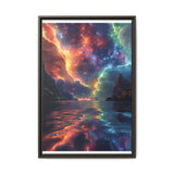 Galactic Visions: Neon Nebula & Cosmic Flora Art Print