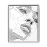 Japandi-Inspired One-Line Art Portrait - Minimalist Monochrome Print