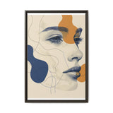 Japandi Minimalist One-Line Art Portrait - Monochrome Fine Print