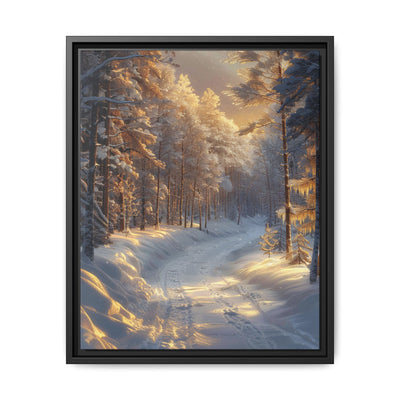 Enchanted Winter Forest: Serene Snowfall Art Print