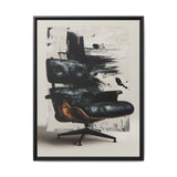 Dynamic Abstract Brush Strokes - Modern Artistic Black & White Print