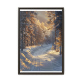 Enchanted Winter Forest: Serene Snowfall Art Print