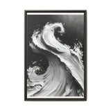 Abstract Elegance: Monochrome Swirls Art Print on Museum Grade Paper