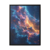 Stellar Garden: Neon Cosmos Nature Art Print - Museum Grade