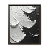 Monochrome Elegance: Abstract Swirls - Fine Art Print