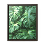 Serene Monstera Dreams - Overhead Leaves Art Print