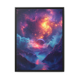 Surreal Neon Cosmos: Ethereal Space Vistas - Premium 4K Wall Art