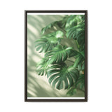 Floating Monstera Delight - Minimalist Botanical Art Print