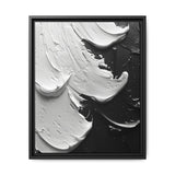 Monochrome Elegance: Abstract Swirls - Fine Art Print