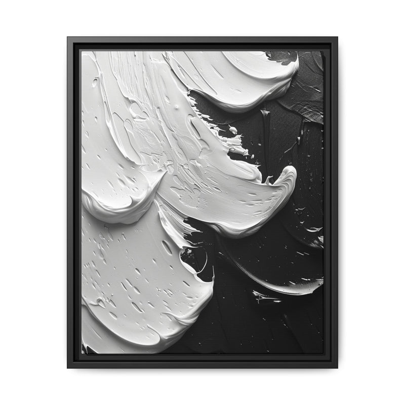 Monochrome Elegance: Abstract Swirls - Fine Art Print