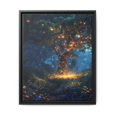 Ethereal Woodland Fairy Circle - Bioluminescent Art Print