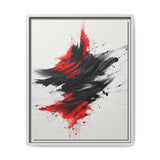 Abstract Red and Black Chaos - High-Detail Modern Art Print