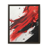 Abstract Red & Black Chaos - 8K Ink-Acrylic Art Print